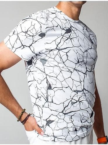 nike teech: Футболки оптом Мужская футболка с принтом “мрамор/трещины”. - — 10