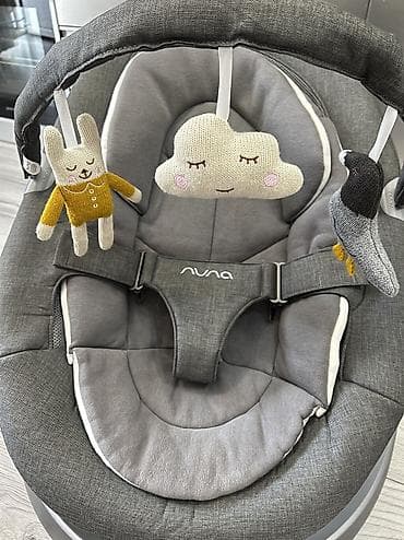 chicco echo: Кресло-шезлонг Nuna Leaf/Grow (серый) - Эргономичное кресло-качалка с — 3