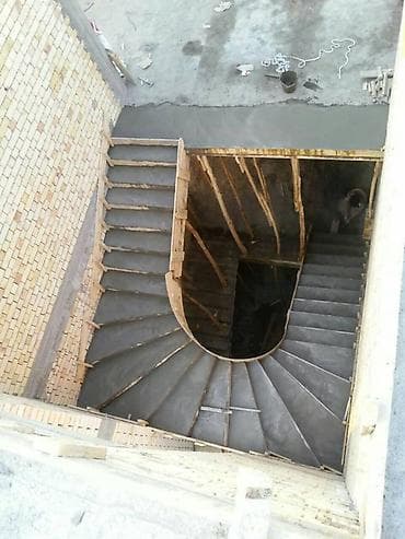 Бетон тепкичи Тышкы буюм, Тепкичтин формасы: Бургуланма