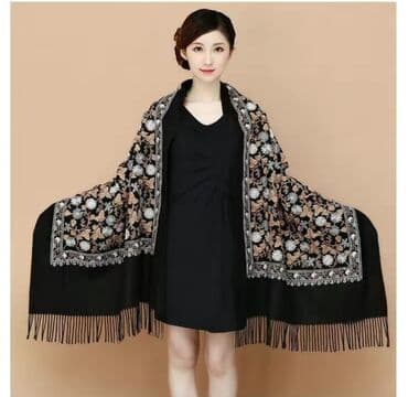 шарф из войлока: Цвет - Черный — 10