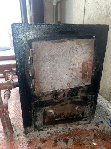 раковина тумба: Чугунная печь для отопления помещений или приготовления пищи. Имеет — 2