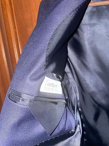 вельветовый костюм: Пиджак Cartier Uniformes, темно-синий - Классический однобортный крой — 3