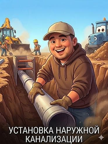 Канализационные работы: Услуга: установка наружной канализации под ключ Более 1000довольных — 1