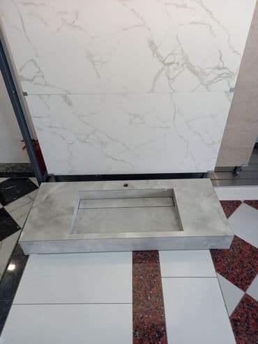 раковины и мойки: Раковина для ванной, Особенности: Под камень, Материал: Искусственный камень — 7