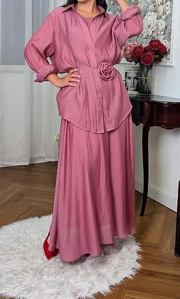 платья mango: Костюм с юбкой, Модель юбки: Прямая, Макси, Китай, Стандарт — 6