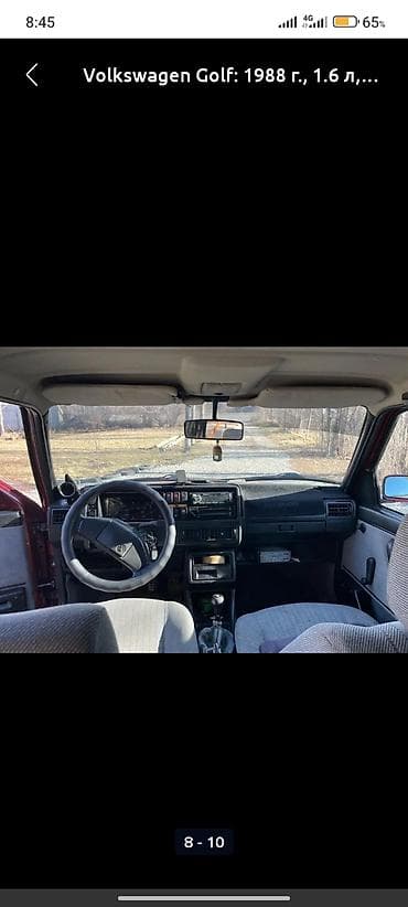 ижара машина: Volkswagen Golf: 1988 г., 1.6 л, Механика, Бензин, Хетчбек — 3