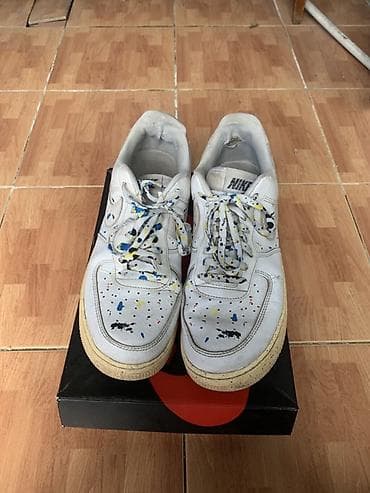 nike tech flece: Унисекс кроссовки Nike Air Force 1 белого цвета с низким профилем — 2