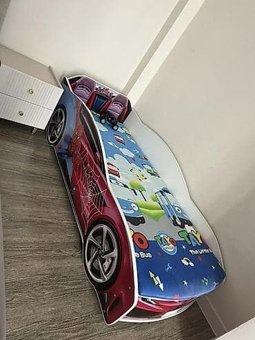 Балдар эмереги: Унаа түрүндөгү керебет, Колдонулган, ЛДСП — 1