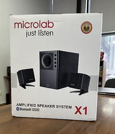 колонки 5 1: Акустическая система Microlab X1 (2.1) - Формат: 2.1 — сабвуфер + две — 1
