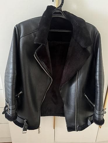 Дубленка, Короткая модель, Оверсайз, L, XL