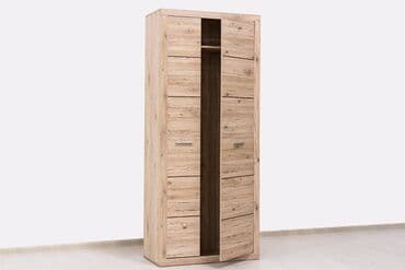 шкаф в оше: Шифоньер, Новый, Прямой, цвет - Бежевый, ЛДСП — 3