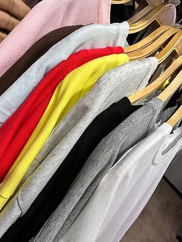 nike tech flees: Комплект унисекс из мягкого трикотажа: свободная футболка + просторные — 8