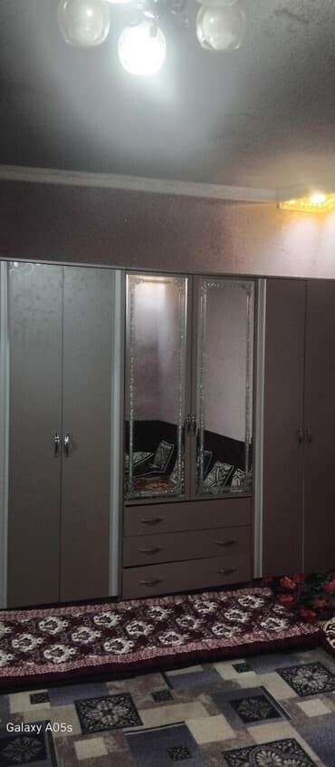 Спальный гарнитур, Шкаф, ДСП, цвет - Бежевый