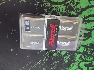 Оперативная память, Б/у, Kingston Fury, 16 ГБ, DDR4, 3200 МГц, Для ПК