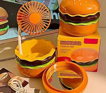 rant ace: Креативный настольный вентилятор “Hamburger” - Дизайн в форме — 1