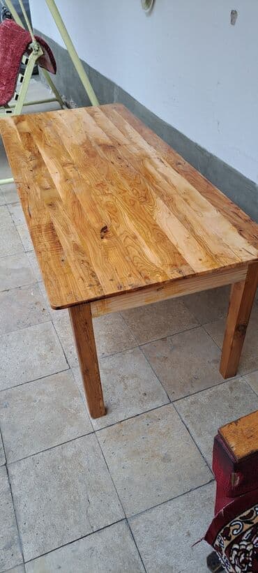 Стол для зала, 175#75#65см, натуральное красное дерево. Новый