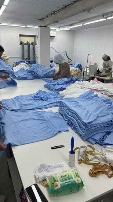 работа в клининговой компании с ежедневной оплатой: Швея 4-нитка. Аламединский рынок / базар — 5