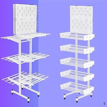 Стеллаж Дисплей торговый напольный, Дисплей перфорированный с