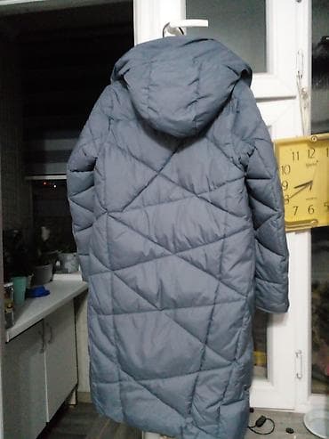 soft shell: Женское стеганое пальто-пуховик EVACANA - Цвет: серо-голубой - Длина — 1