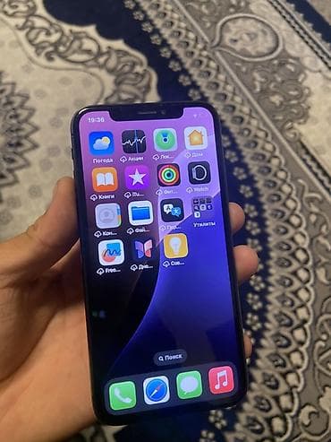 iphone 10 x: IPhone Xs, Б/у, 64 ГБ, Space Gray, Чехол, 75 % — 3