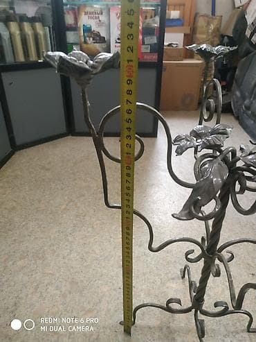 Шамдалдар: Кованый подсвечник, ручная работа. Высота 52 см. Ширина 42 см — 5