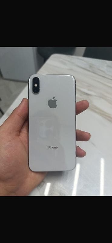 IPhone X, Б/у, 64 ГБ, Белый, Чехол, 100 % at lalafo.kg IPhone X, Б/у, 64 ГБ, Белый, Чехол, 100 %