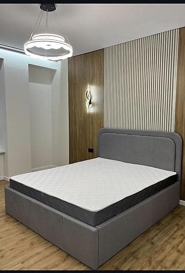 мебель для спальни новые: Спальный гарнитур в современном стиле, цвет серо-бежевый с темной — 4