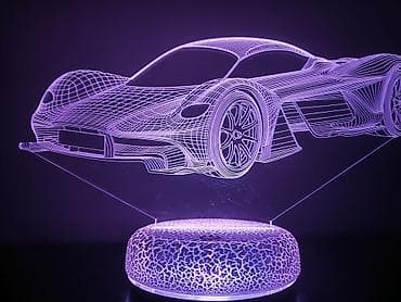 Продаётся LED ночник в виде машинки (спорткар), в комплекте зарядка