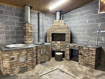 подовая печь: Комплексные кирпичные печи под казан/мангал/плита - Кладка печных — 1