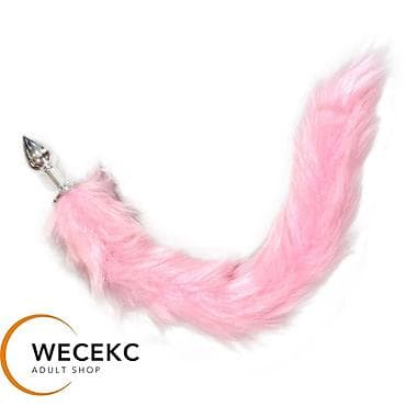 Анальная пробка с розовым хвостом — стильный и эффектный аксессуар