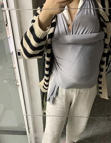 прозрачный сумка: Продаю новый слинг детский, идеален в использовании с первых дней — 5