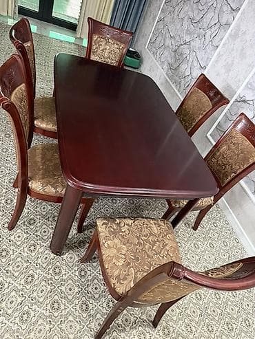 буфет бу: Стол и стул для зала, цвет - Коричневый — 3