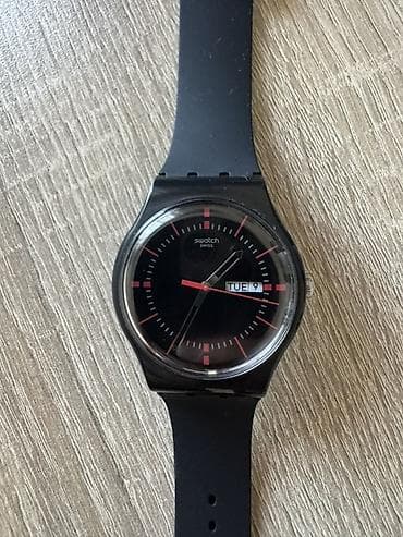 часы swatch: Швейцарские Swatch Swiss — кварцевые наручные часы с календарем дня — 2
