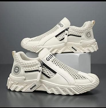 спортивные сумки бишкек: Кроссовки GUHUO, белые - Дизайн: современные slip-on кроссовки без — 3