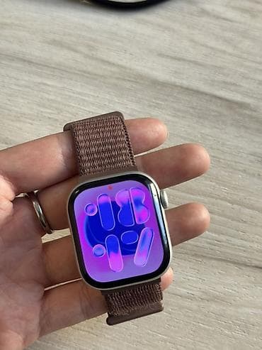Техника жана электроника: Apple Watch (алюминиевый корпус, светло‑серый) с прямоугольным — 4