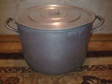 маленький чайник: Кастрюля 20л Метал как у казанов, толстостенная, Район Юг-2 — 1