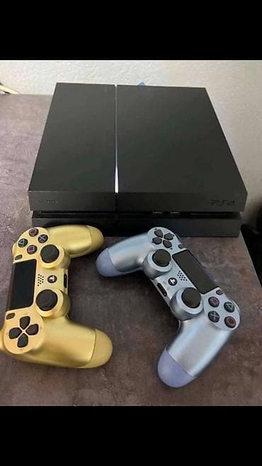 xbox wireless: PlayStation 4 FAT • 500GB • 13.50 ПО • Два джойстика • Игры дисковые — 1