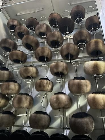 мужские головные уборы кыргызов: Шапка, Ушанка, Соболь, Зима — 8