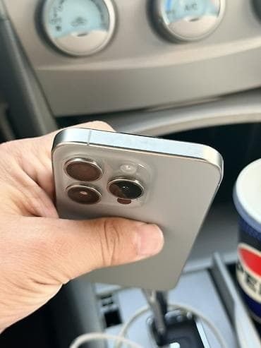 телифон айфон: IPhone 15 Pro, Б/у, 128 ГБ, Natural Titanium, Защитное стекло, Чехол, Кабель, 86 % — 4