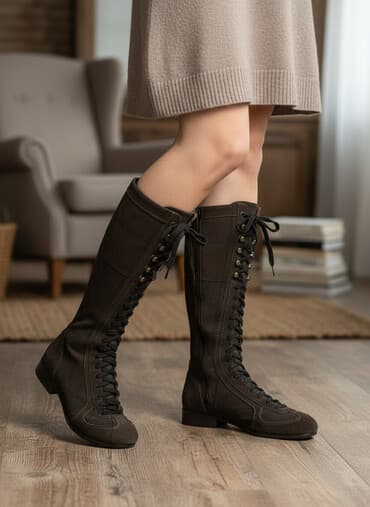 обувь рабочий: Сапоги, 38, Esprit, Б/у, цвет - Коричневый, Самовывоз — 1