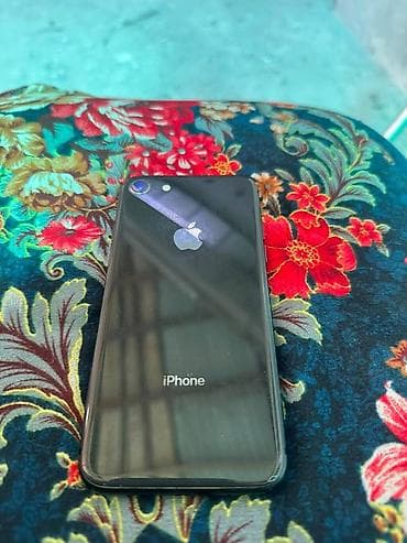 отпариватель одежды: IPhone 8, Б/у, 64 ГБ, Черный, Чехол, 77 % — 1