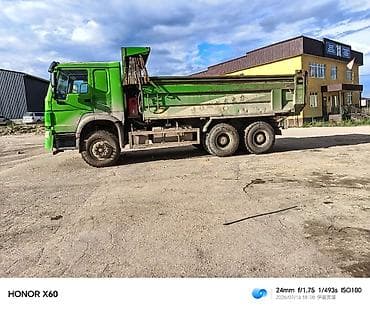 бак топливной: Самосвал HOWO (Sinotruk) 6x4, зеленый - Полная масса автомобиля — 4