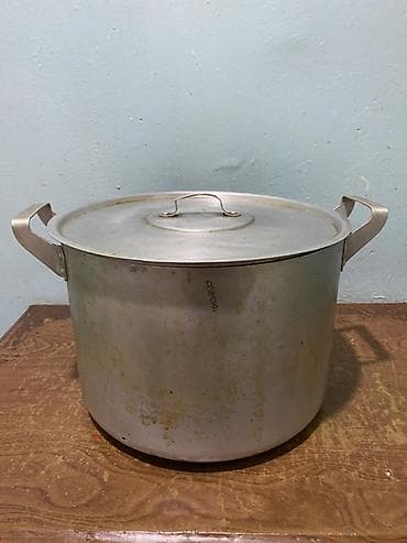 Посуда: Самовар электрический + алюминиевая кастрюля с крышкой + чугунный — 3