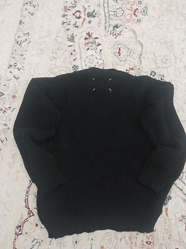 вязаный свитер черный: Мужской свитер, Zara, Новый, цвет - Черный, Платная доставка — 2