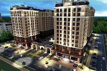 osh flats: 1 комната, 55 м², Элитка, 5 этаж, Готовая ПСО (под самоотделку) — 1