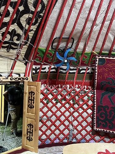 Спорт и хобби: Традиционная юрта (казахская/кыргызская), полностью укомплектованная — 2