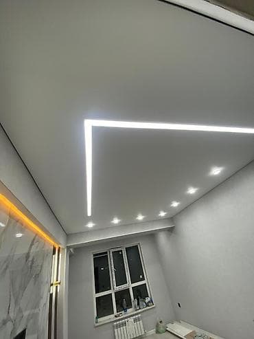 Натяжной потолок: Натяжной потолок Глянцевое Монтаж — 3