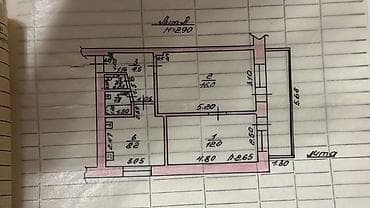 nova grant: 2 комнаты, 44 м², Индивидуалка, 5 этаж, Косметический ремонт — 7