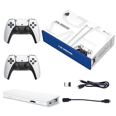 Портативная ретро-приставка TV Game Stick Pro 4K с двумя беспроводными