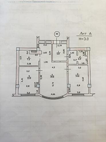 квартиры в кок жаре: 3 комнаты, 8 м², Элитка, 8 этаж, Евроремонт — 10